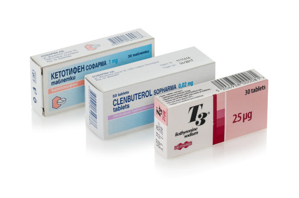 Clen 100 tabs & T3 Cytomel 60 tabs & Ketotifen 60 tabs